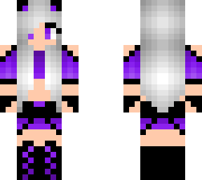 chica gamer morada