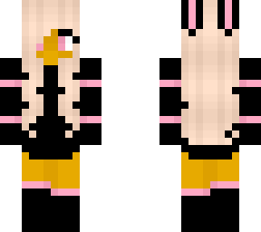 female - black n pink bunny - aesthetic