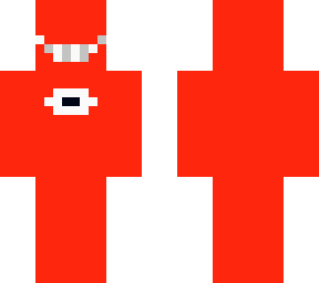 squinting creepy red guy