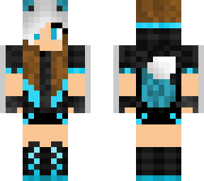 emo blue  girl