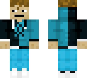 guy with blue-black hoodie with middle pattern