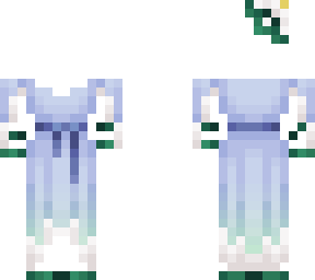 lily pad dress ob 1.0 blue and green
