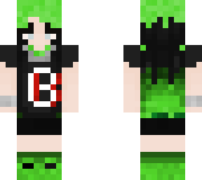 Billie Eilish green flames!!! | Minecraft Skin