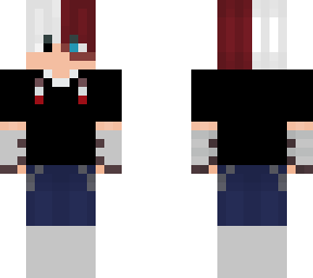 todoroki with black tshirt
