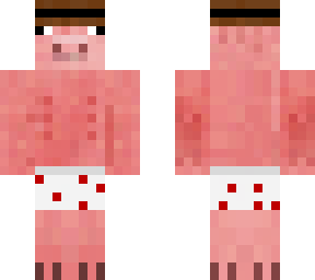 pig with hat and underware