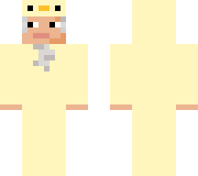 mozartminecraft in a duck onsie