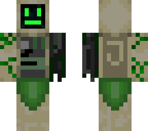 old robot with j