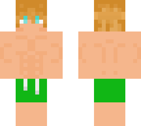 a normal swimming guy