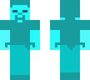 cyan blank steve