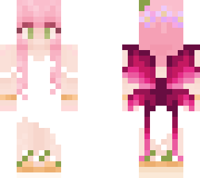 flowey pink wings