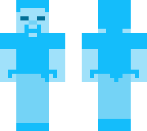 sky blue blank steve