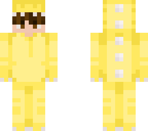 yellow dino boy brunette