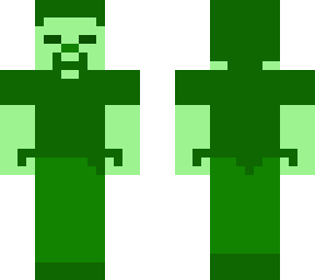 dark green blank steve