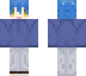 blue hair boy