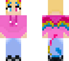 dragon girl with high school chill clothes.