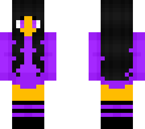female - purple n black headset - purple n black socks