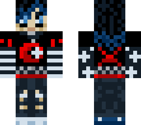 blue hair and pronouns
