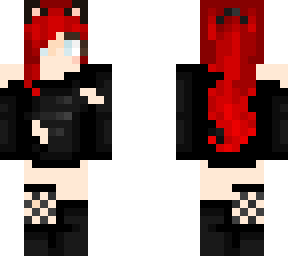 hexedcatnip in goth sweater
