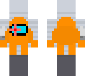 pov: the orange imposter is about to kill you (pixel art)