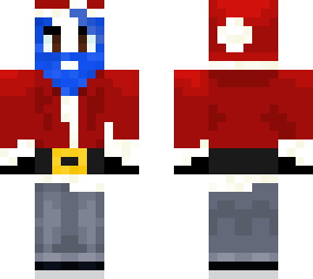 blue santa!