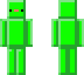 green plastic figure