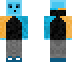 blue slime with dual colour hoodie