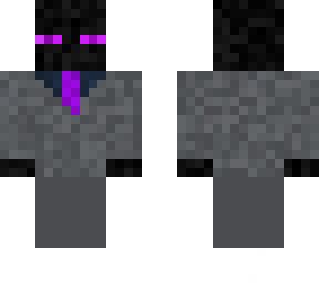 enderman in gray suit