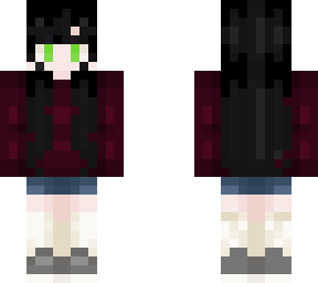 black hair | Minecraft Skin