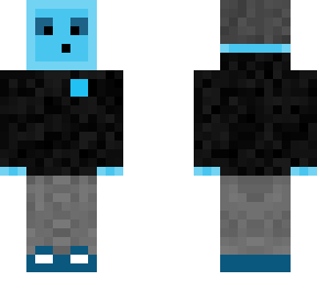 blue slime with beanie