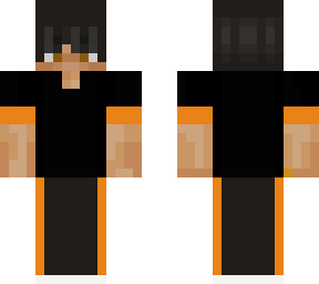 boy in black and orange