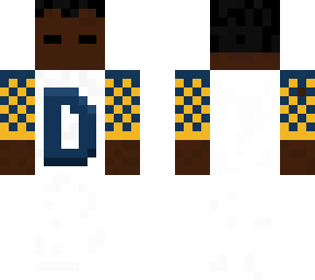 checkered white, blue, and yellow t-shirt with depth
