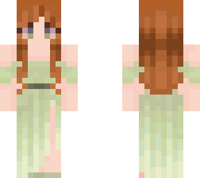 dama de honor verde