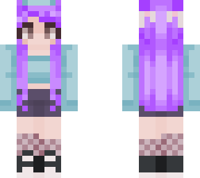 purple cutie side bangs