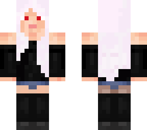 white haired girl