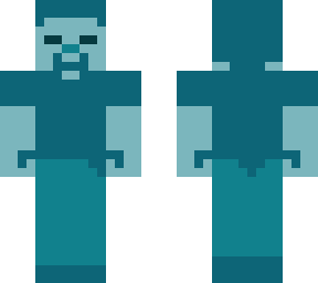 dark aqua blank steve