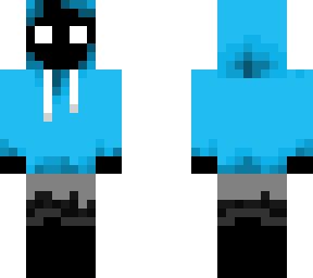 blue hooded demon