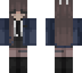 emo girl in suit