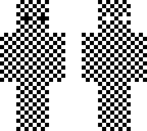trippy black and white illusion