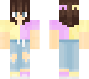 cute girl with blue/grey eyes and short dark brown hair