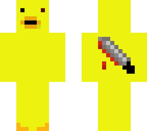 duck with a knife