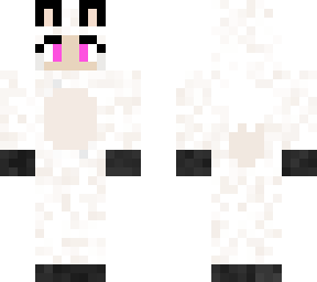 girl in an arctic fox onesie