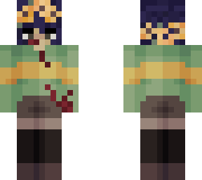 indigo w chara sweater