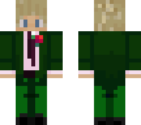 green suit