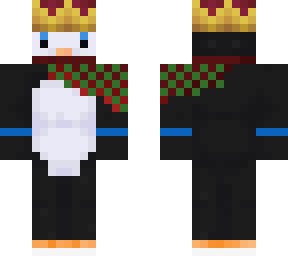 penguin with crown and goku's training rist bands