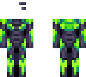 black & green mecha suit - base