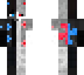 blue red