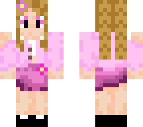 pink flower girl
