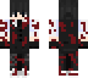 bloody emo boy in suit