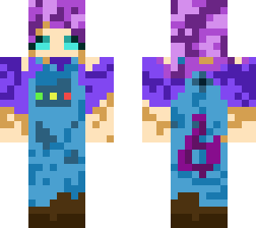 enby purple demon skin