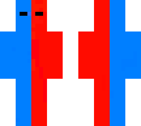 red and blue (my first skin plz no hate)